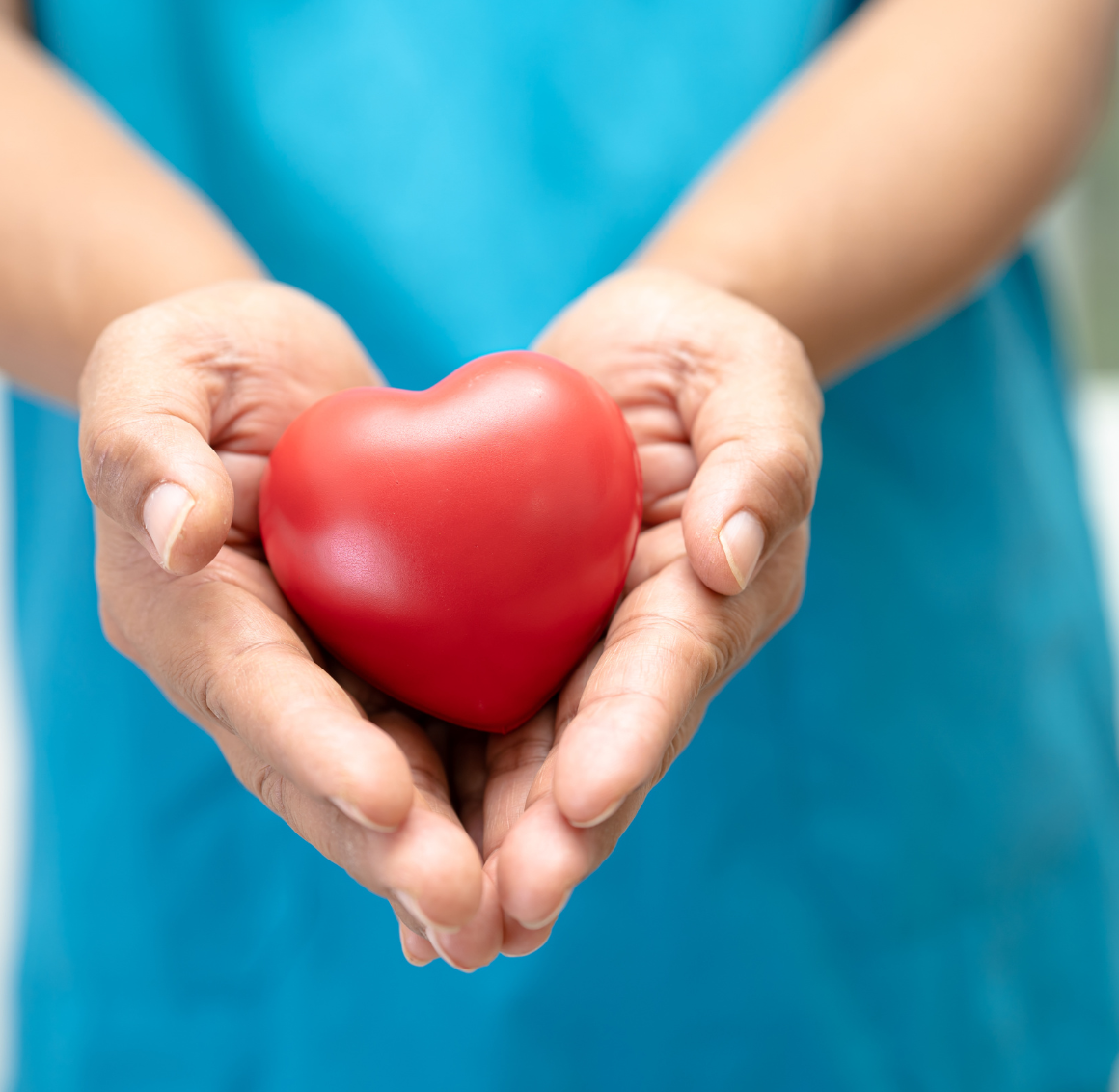 healthy-food caregiver holding a tomato