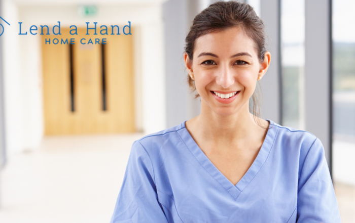 A caregiver looks happy as she looks forward to her career in home care in Northern Nevada