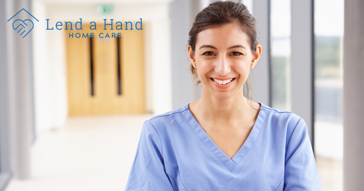 A caregiver looks happy as she looks forward to her career in home care in Northern Nevada