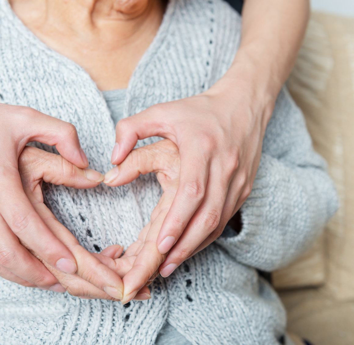 Respite Care (4) Respite Care in Sparks, a picture of two hands in the shape of a heart.